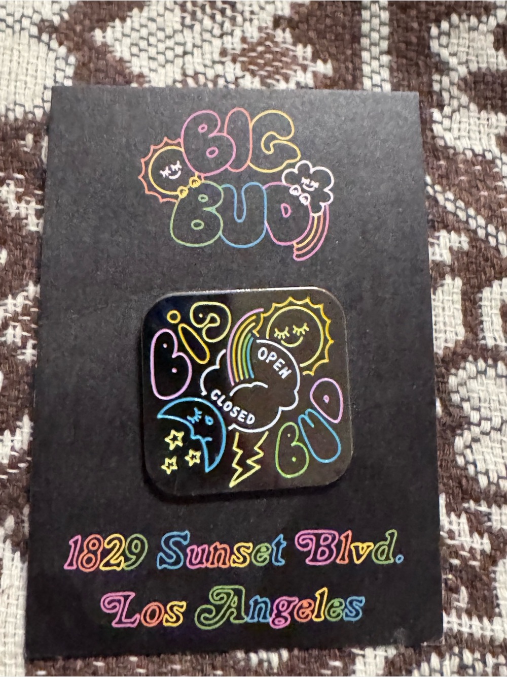 Big Bud Press Rainbow Logo Lapel Pin